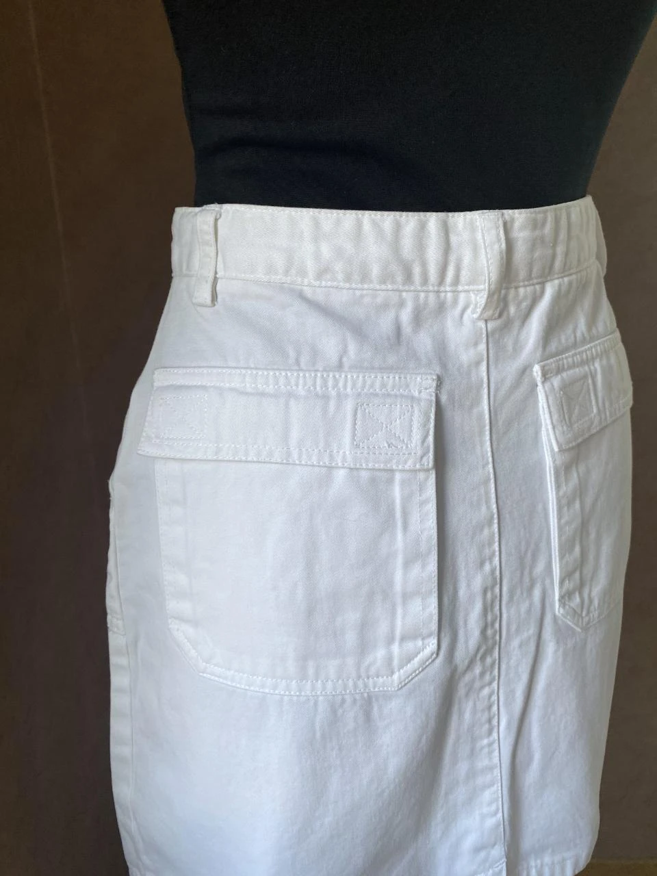 Witte ETAM rechte rok van 100% katoen T36 – Cargo chic stijl & hoge taille – photo 5